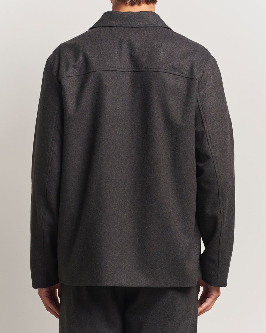 Men | Coats & Jackets | A.P.C. | Jamie Wool Flannel Shirt Jacket Dark Brown