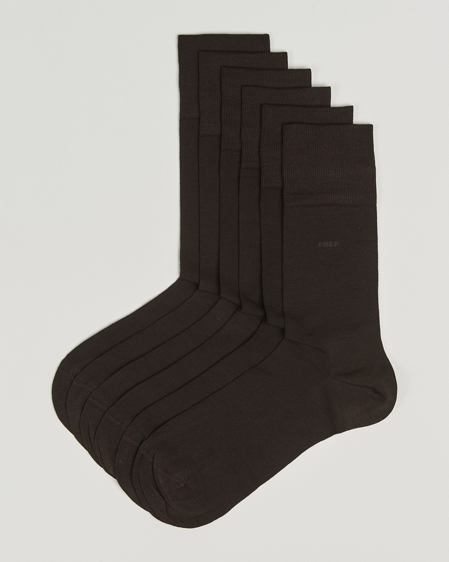 Men | Underwear & Socks | CDLP | 6-Pack Cotton Socks Dark Brown