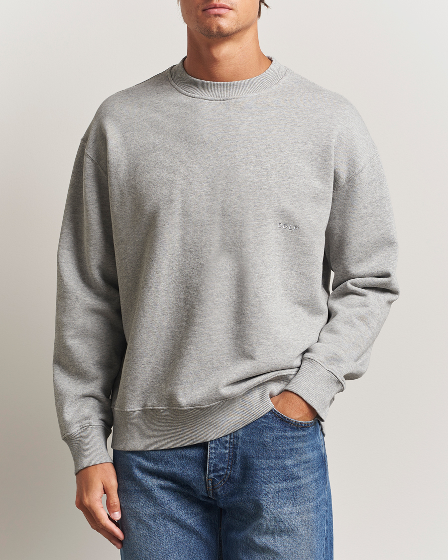 Men | Sweaters & Knitwear | CDLP | Cotton Sweatshirt Grey Melange