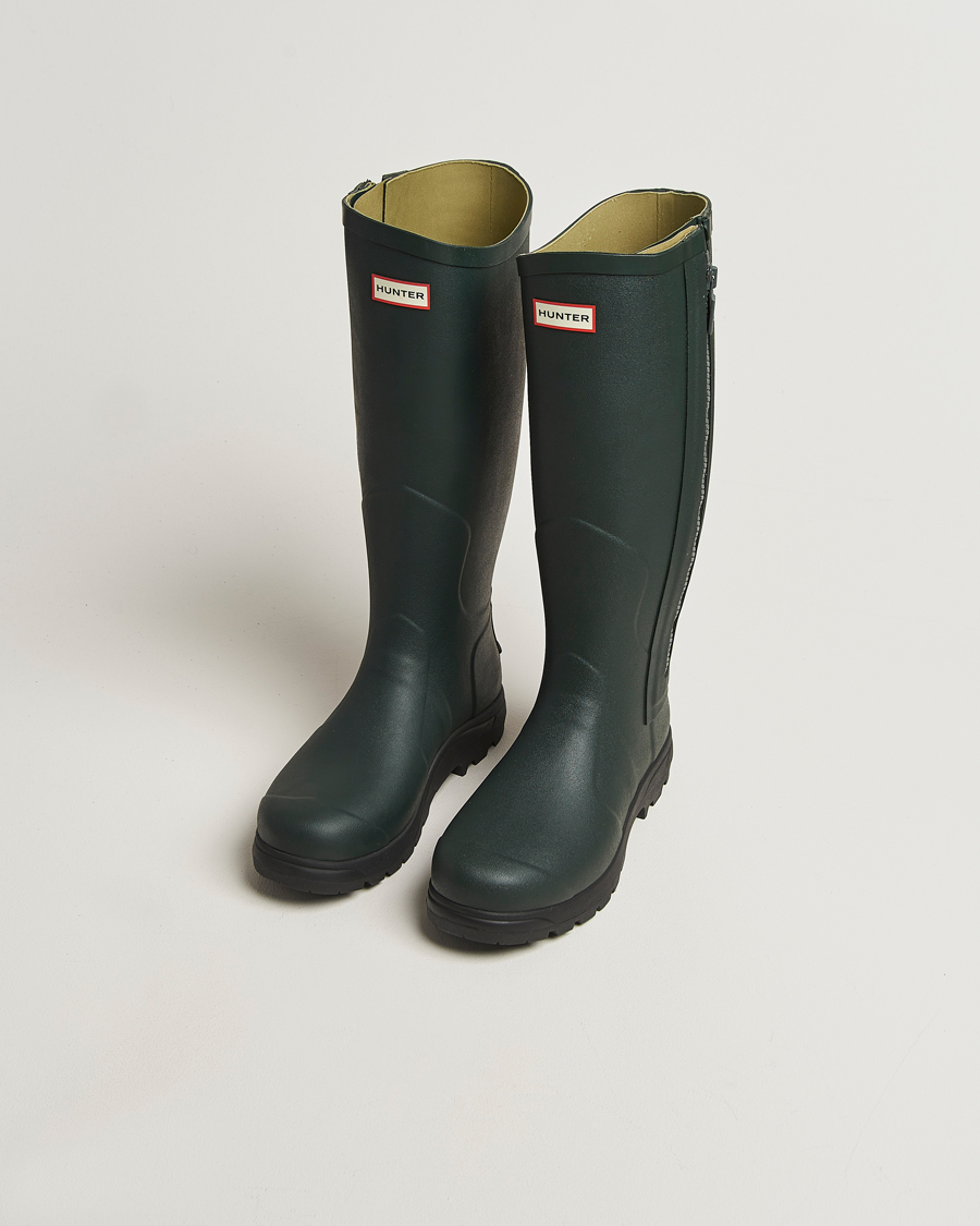 Men | Overshoes & Rubber boots | Hunter Boots | Balmoral Full Zip Boot Dark Olive