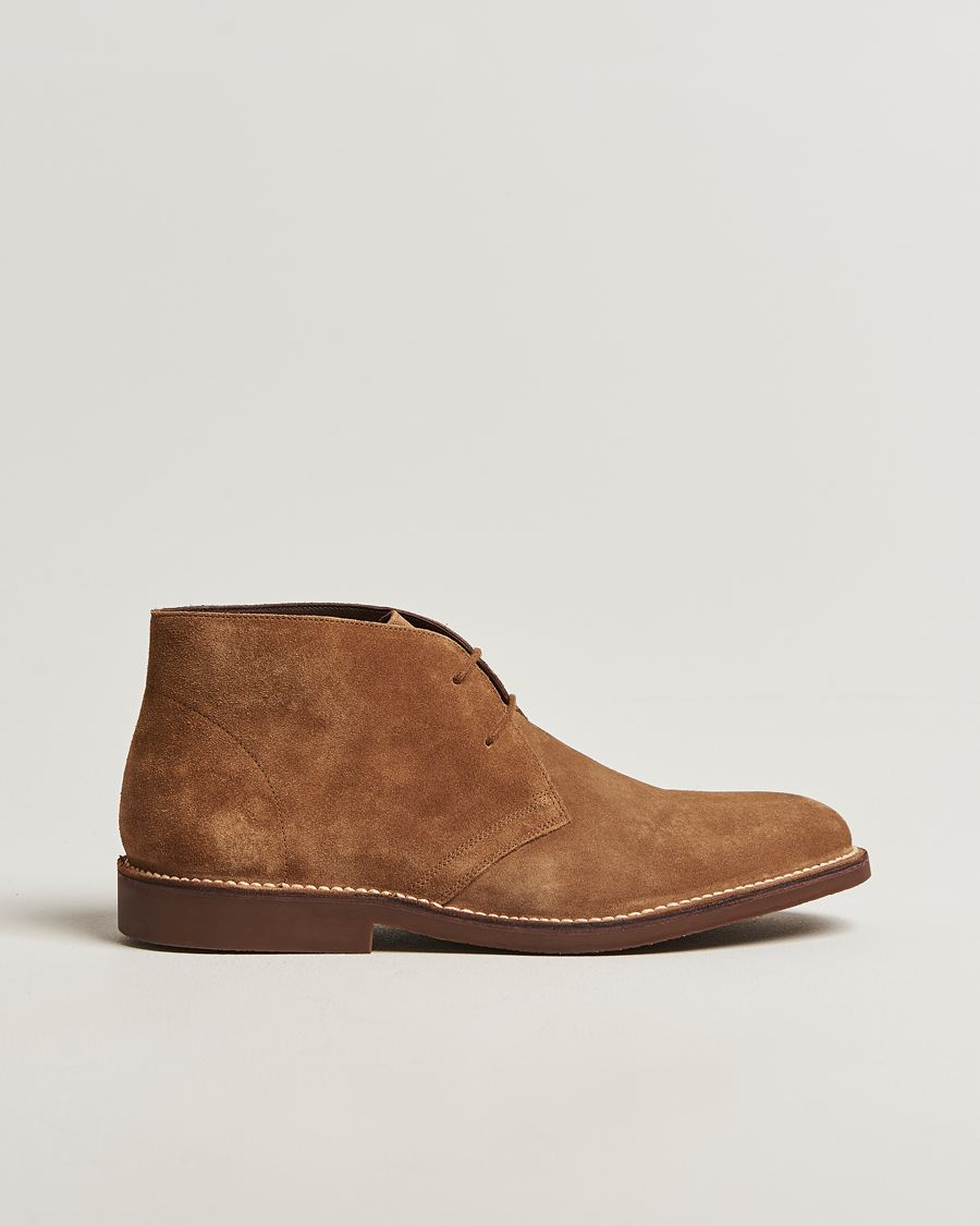 Men | Boots | Loake Shoemakers | Sahara Suede Chukka Chestnut