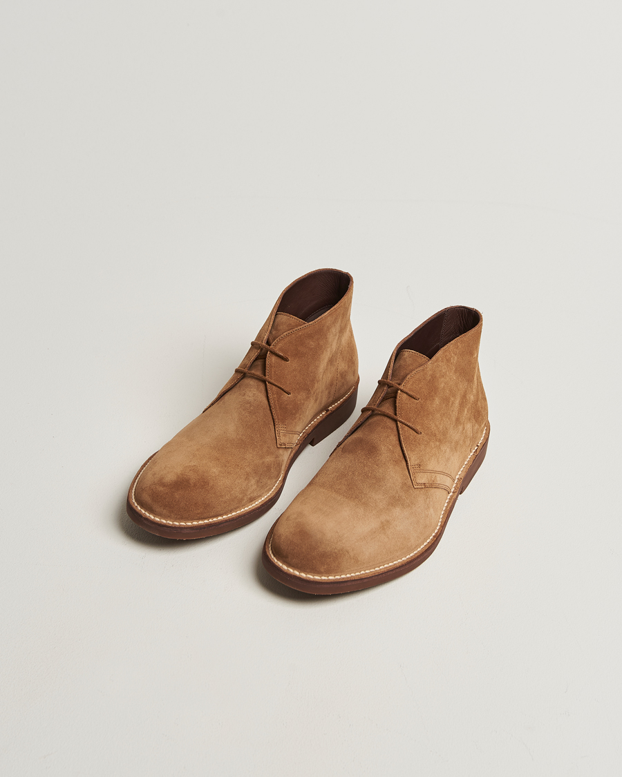 Men | Boots | Loake Shoemakers | Sahara Suede Chukka Chestnut