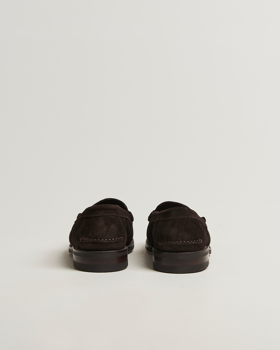 Men | Loafers | Loake 1880 | Kingscliffe Suede Loafer Dark Brown