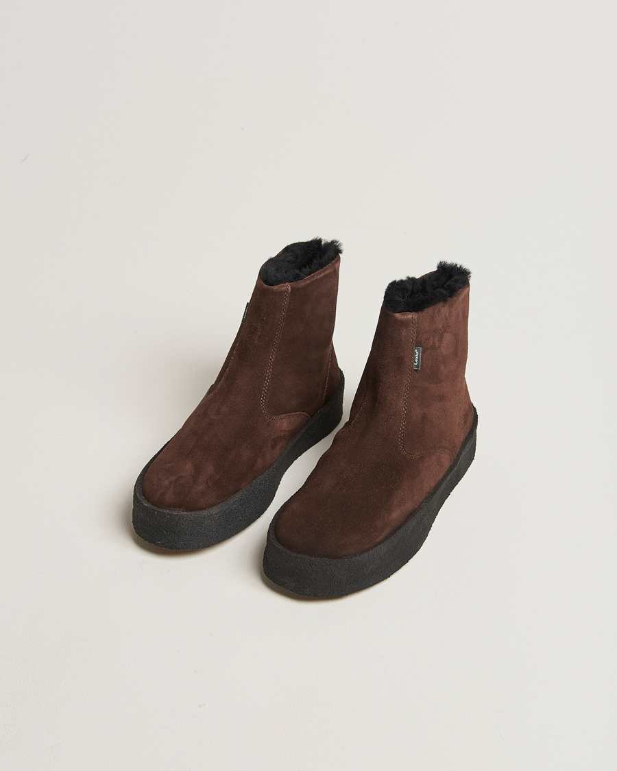 Men | Boots | Loake 1880 | Curling Sherling Boot Dark Brown