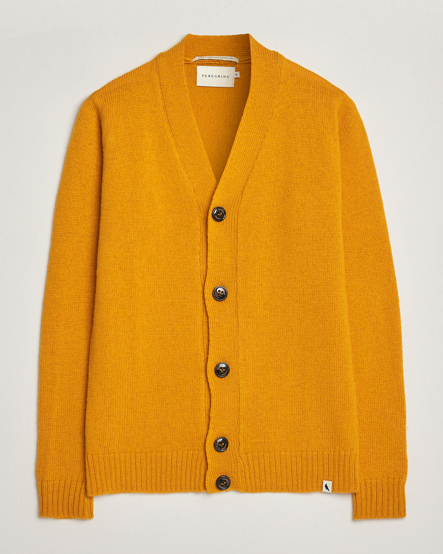 Men | Sweaters & Knitwear | Peregrine | Maker's Stitch Merino Cardigan Honey