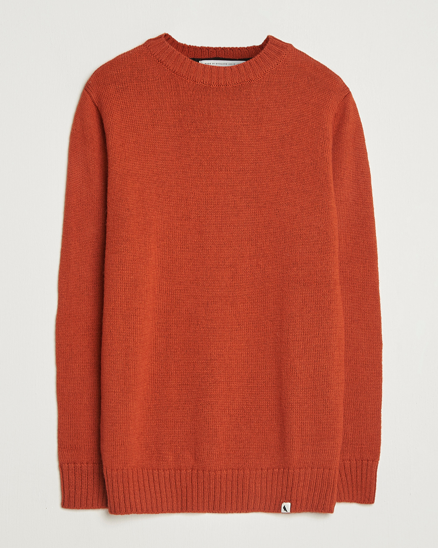 Men | Sweaters & Knitwear | Peregrine | Maker's Stitch Merino Crew Orange