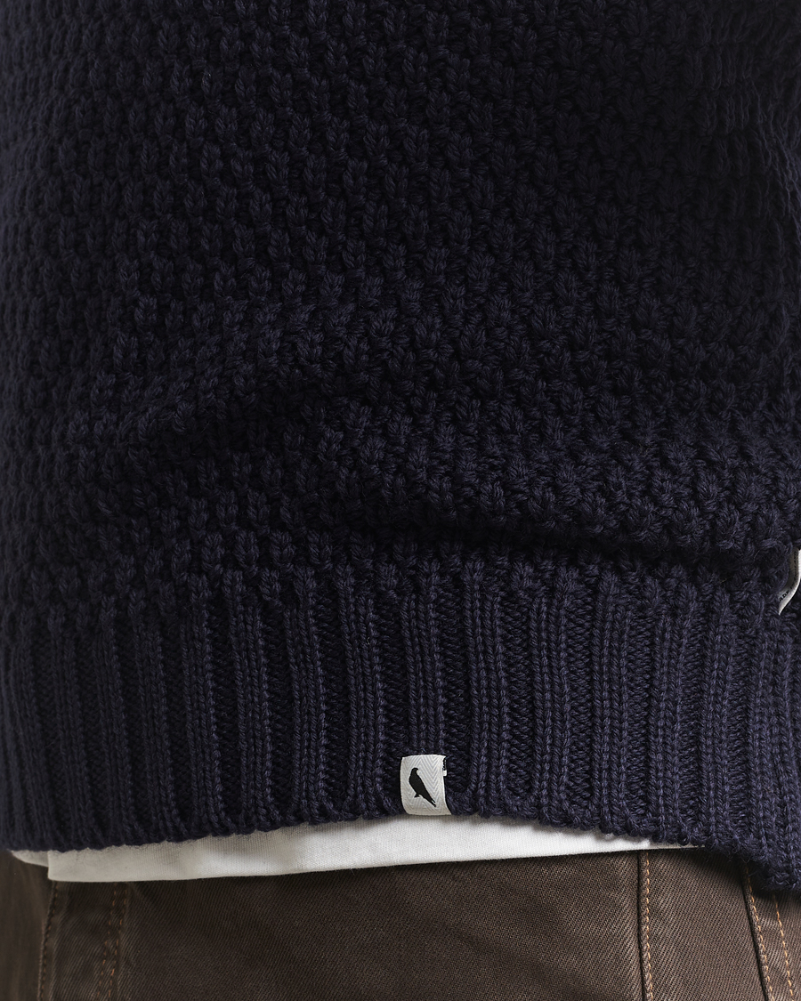Men | Sweaters & Knitwear | Peregrine | Winston Merino Crew Navy
