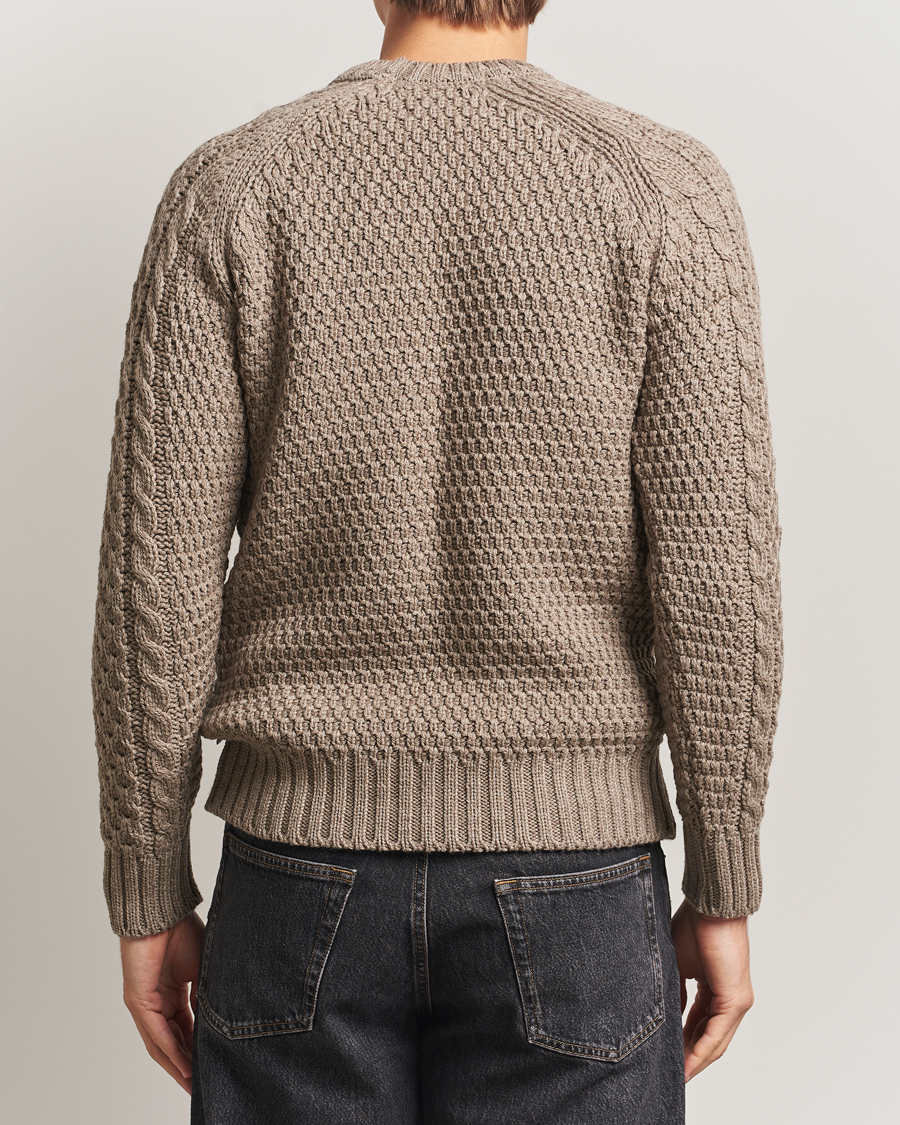 Men | Sweaters & Knitwear | Peregrine | Winston Merino Crew Light Brown