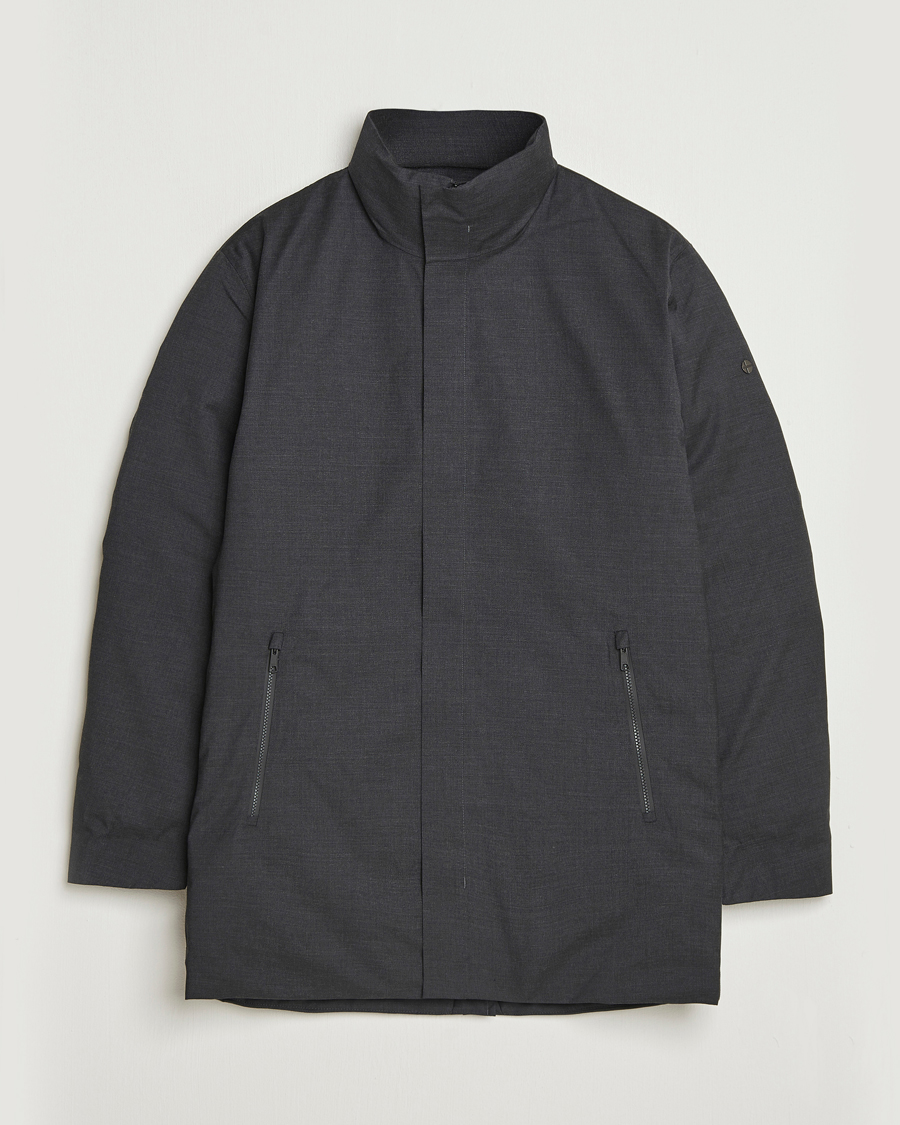 Men | Coats & Jackets | Scandinavian Edition | Axis Loro Piana Padded Coat Dark Grey Melange