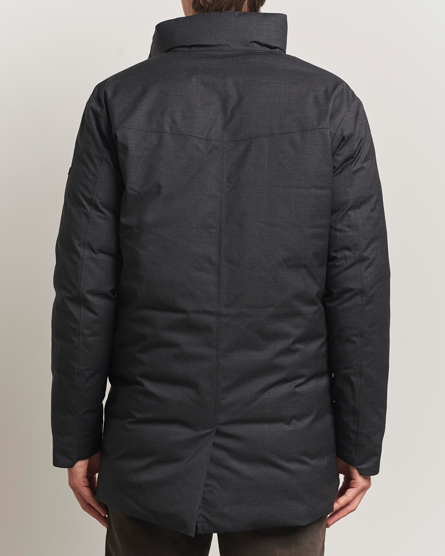 Men | Coats & Jackets | Scandinavian Edition | Axis Loro Piana Padded Coat Dark Grey Melange