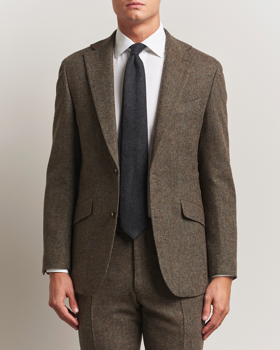 Men | Blazers | Walker Slater | Edward Shetland Wool Donegal Blazer Dark Green