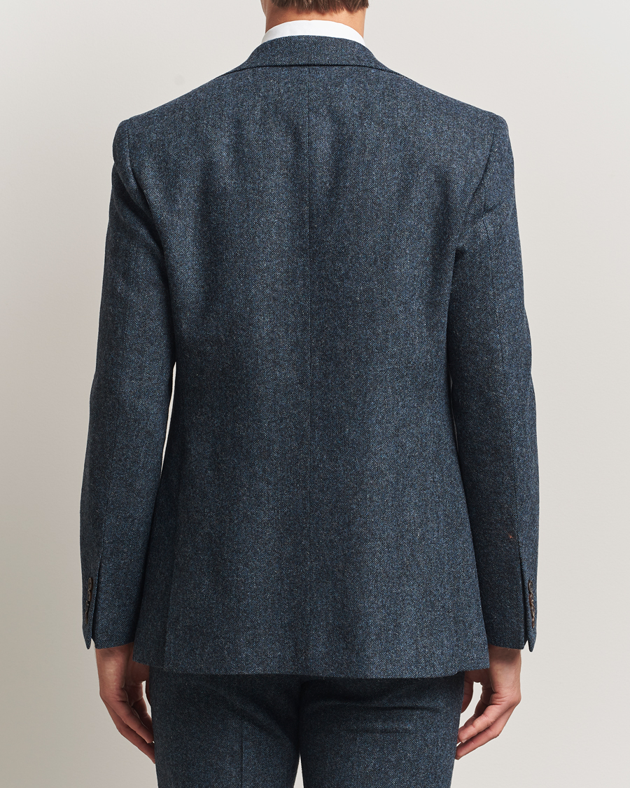 Men | Blazers | Walker Slater | Edward Shetland Wool Donegal Blazer Navy