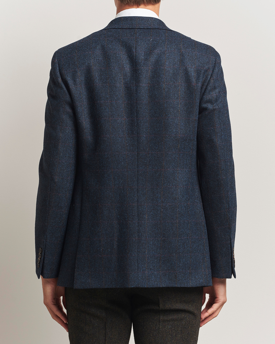 Men | Blazers | Walker Slater | Edward Lambswool Windowpane Blazer Navy