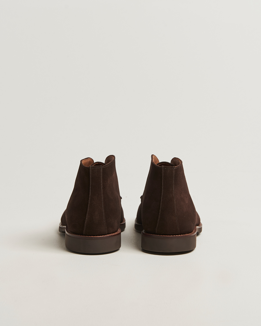 Men | Boots | Crockett & Jones | Bibury Chukka Boot Dark Brown Suede