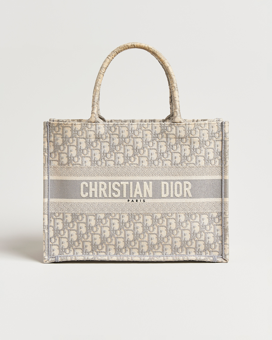 Men | Pre-Owned & Vintage Bags | Dior Pre-Owned | Medium Dior Book Tote Light grey