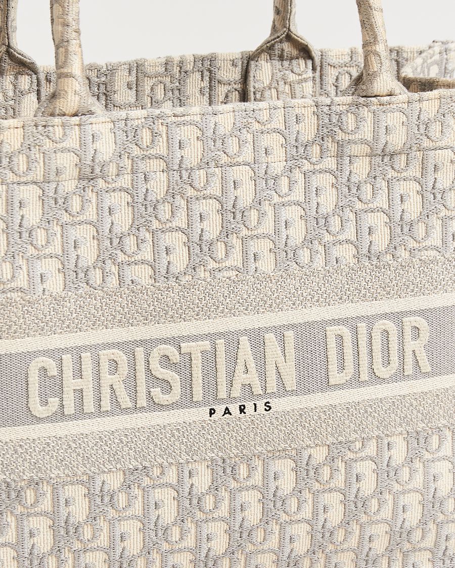 Men | Pre-Owned & Vintage Bags | Dior Pre-Owned | Medium Dior Book Tote Light grey