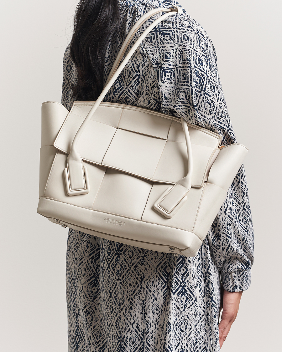 Men | Pre-Owned & Vintage Bags | Bottega Veneta Pre-Owned | Intrecciato Acro Small White