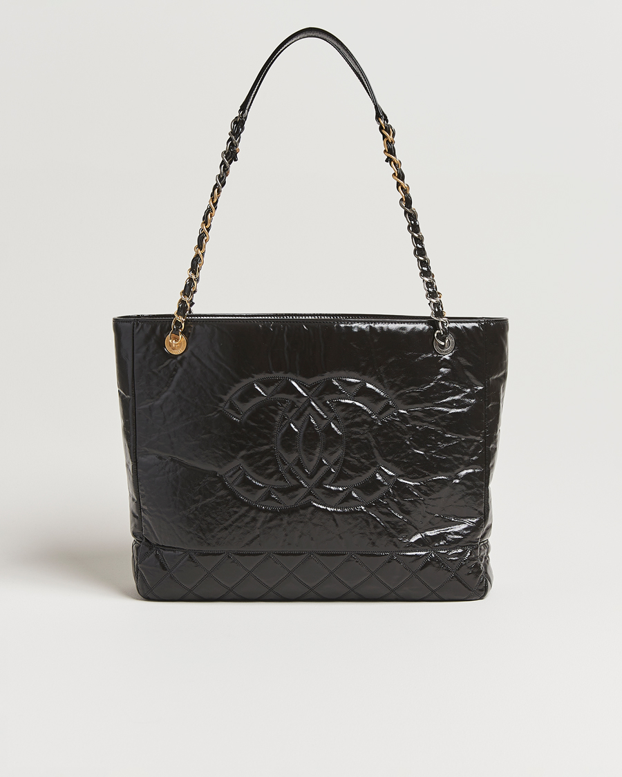 Men | Pre-Owned & Vintage Bags | Chanel Pre-Owned | Chain Tote Bag Black