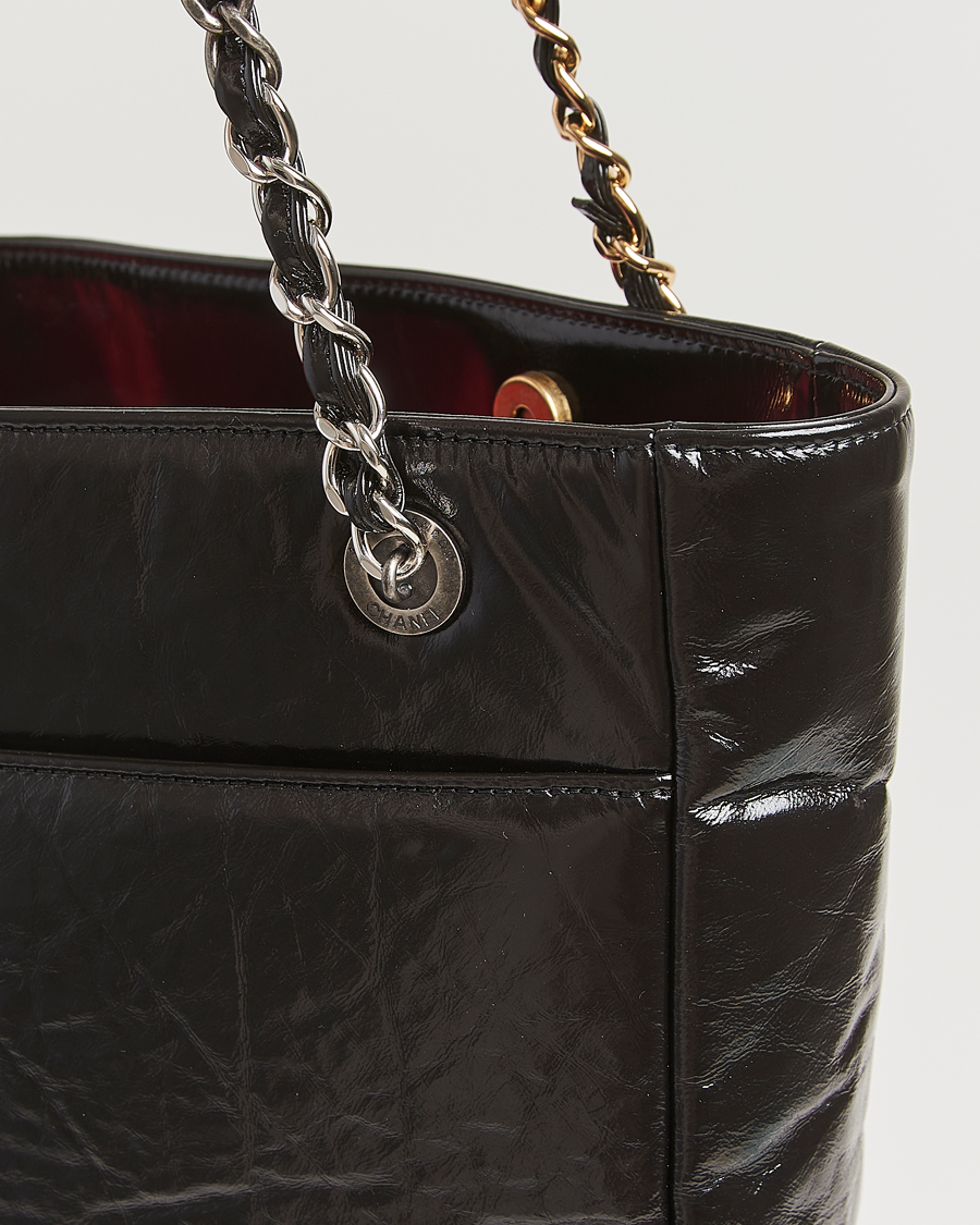 Men | Pre-Owned & Vintage Bags | Chanel Pre-Owned | Chain Tote Bag Black