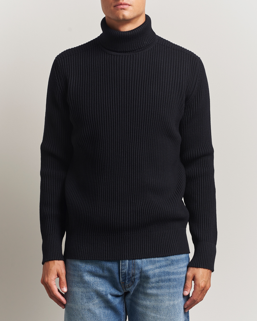 Men | Sweaters & Knitwear | S.N.S. Herning | Fender Wool Rollneck Navy