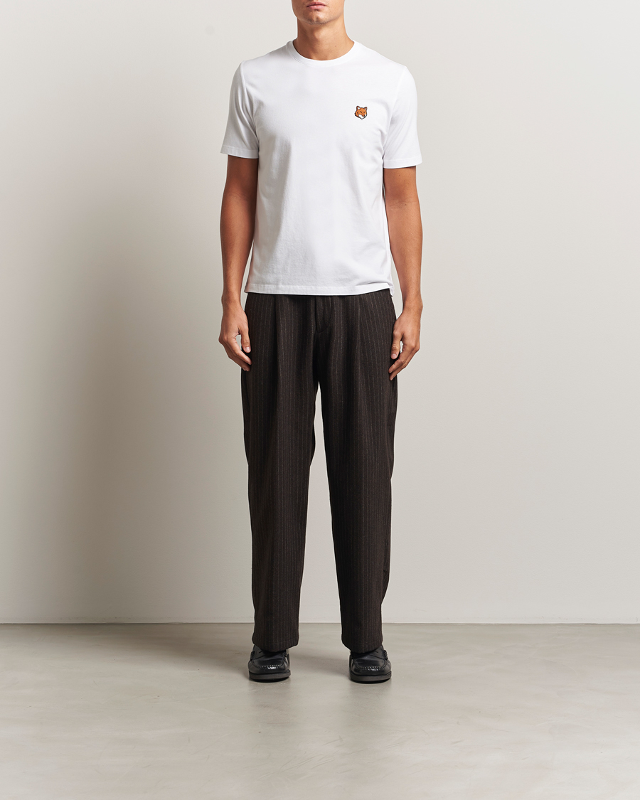 Men | T-Shirts | Maison Kitsuné | Fox Head T-Shirt White