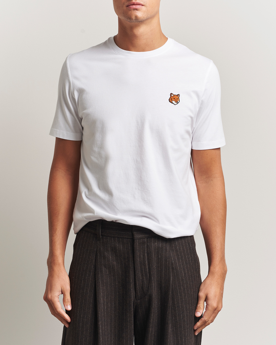 Men | T-Shirts | Maison Kitsuné | Fox Head T-Shirt White
