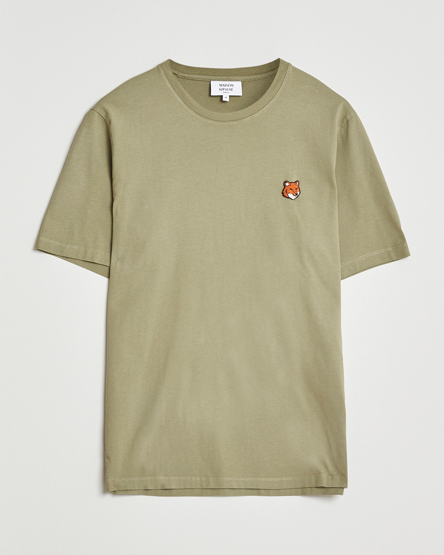 Men | T-Shirts | Maison Kitsuné | Fox Head T-Shirt Laurel Green