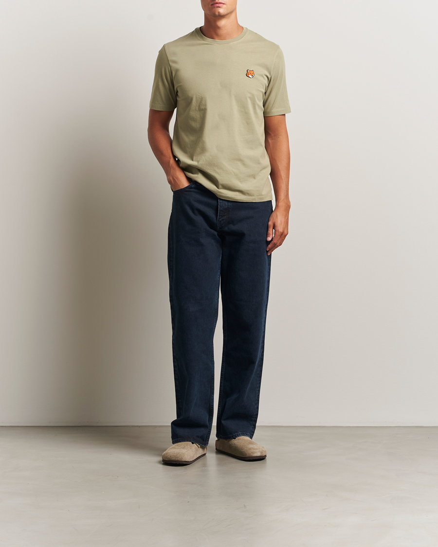 Men | T-Shirts | Maison Kitsuné | Fox Head T-Shirt Laurel Green