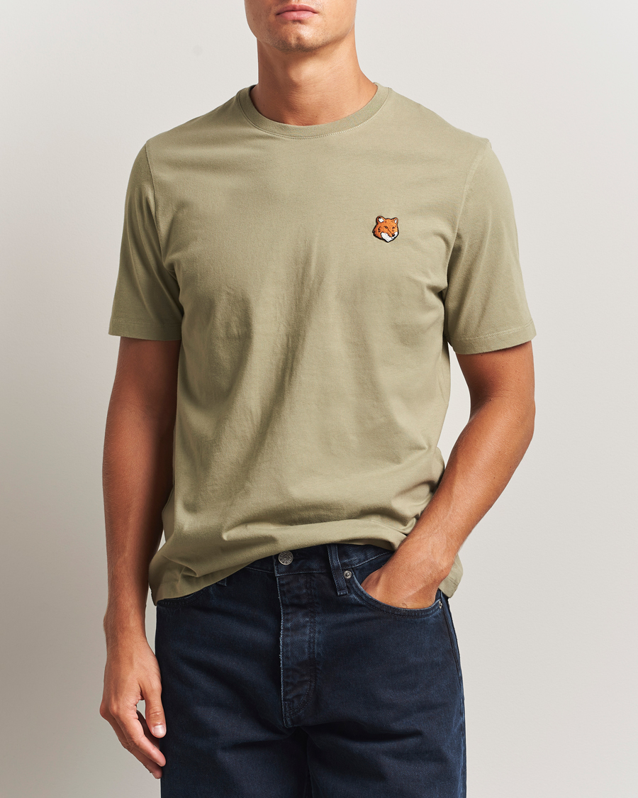 Men | T-Shirts | Maison Kitsuné | Fox Head T-Shirt Laurel Green