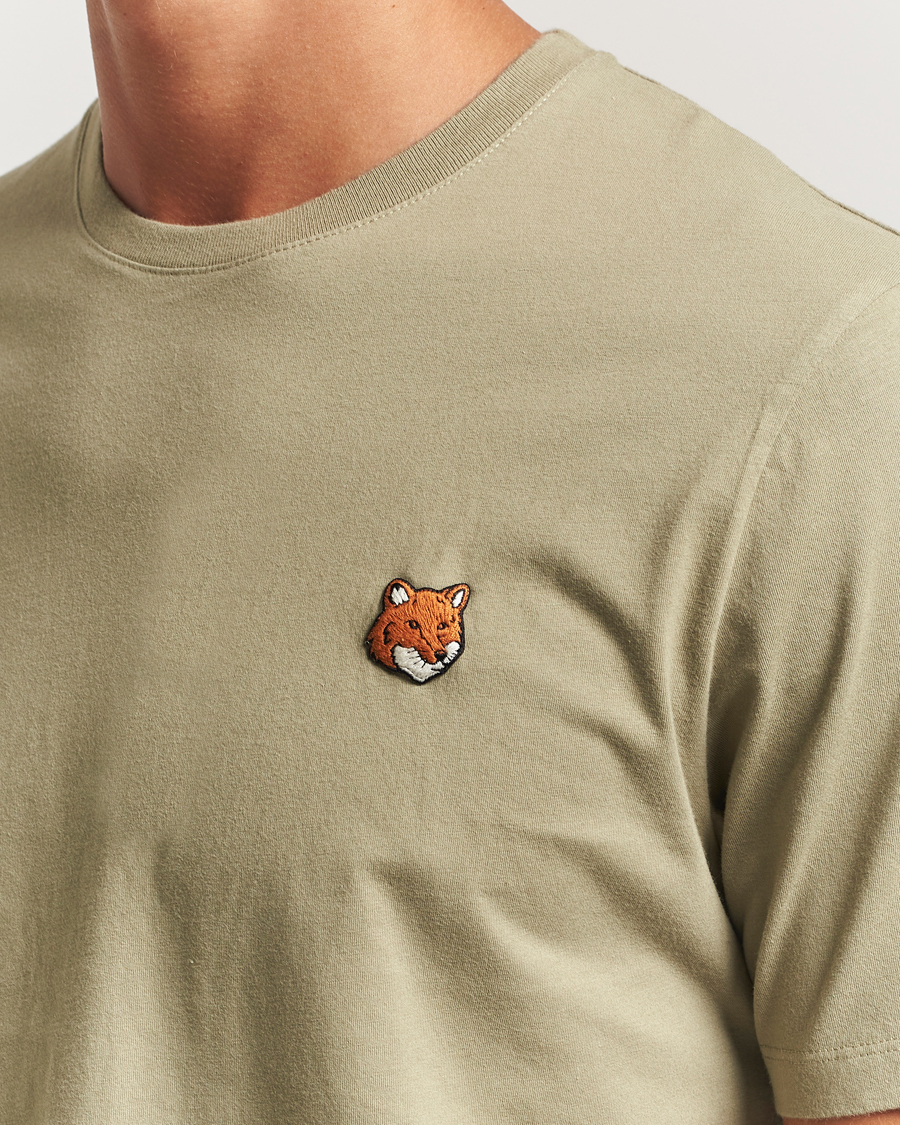 Men | T-Shirts | Maison Kitsuné | Fox Head T-Shirt Laurel Green
