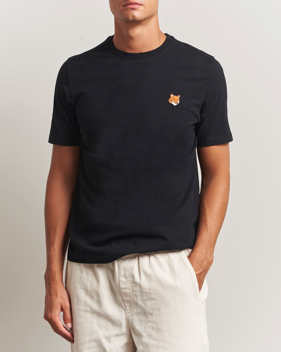 Men | T-Shirts | Maison Kitsuné | Fox Head T-Shirt Black