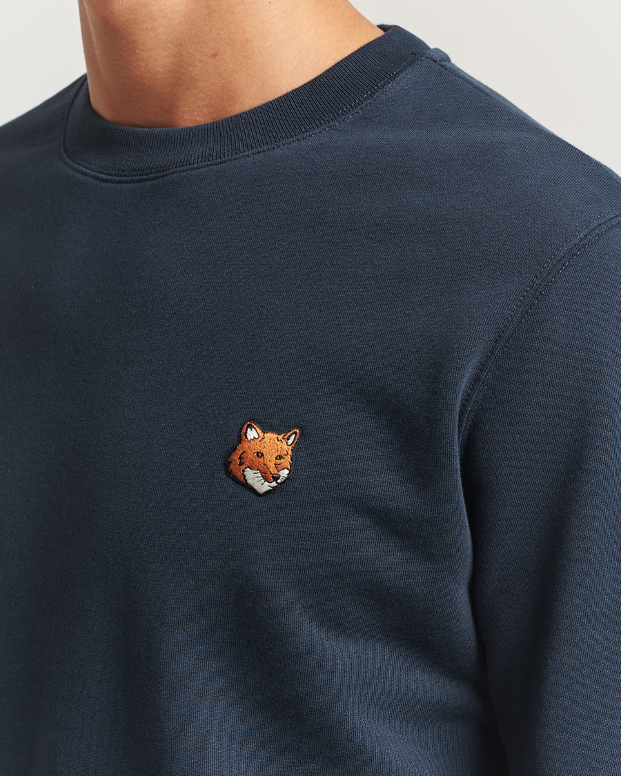 Men | Sweaters & Knitwear | Maison Kitsuné | Fox Head Sweatshirt Classic Navy
