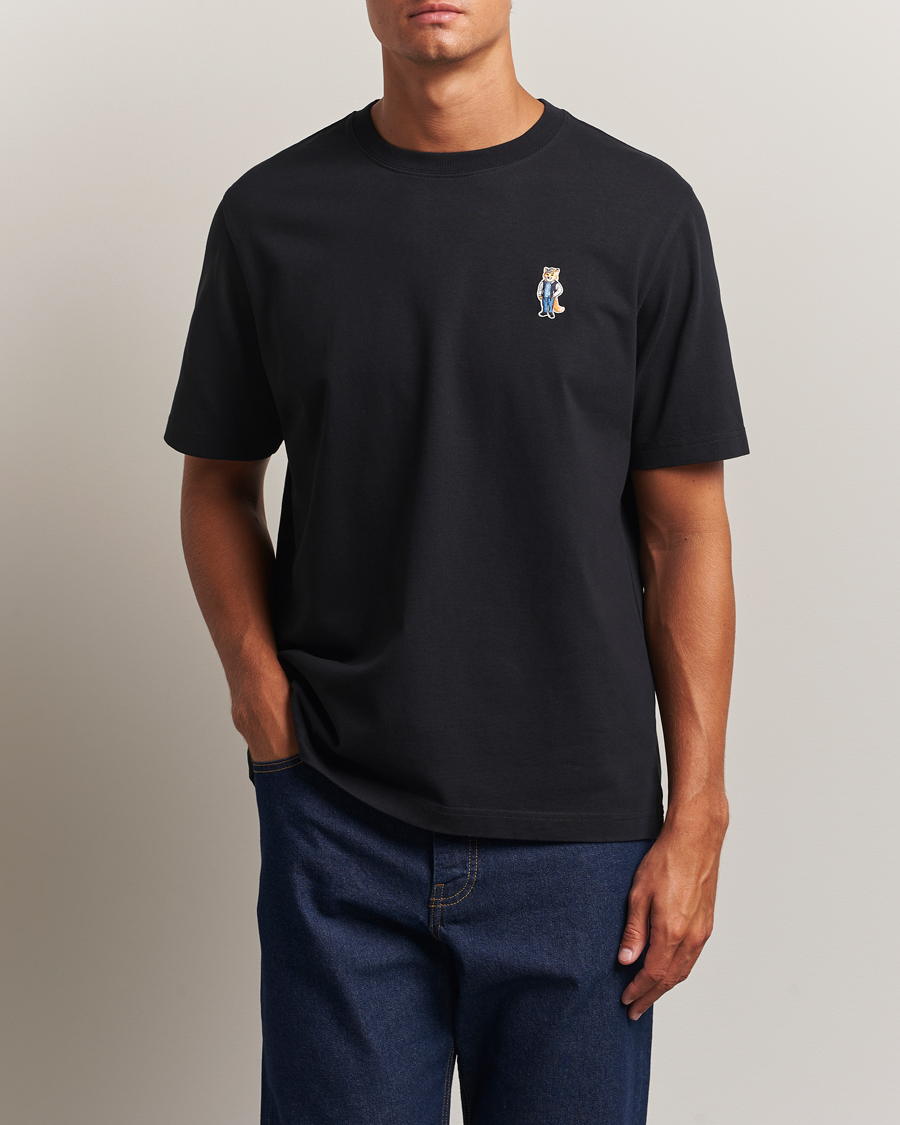 Men | T-Shirts | Maison Kitsuné | Dressed Fox T-Shirt Black