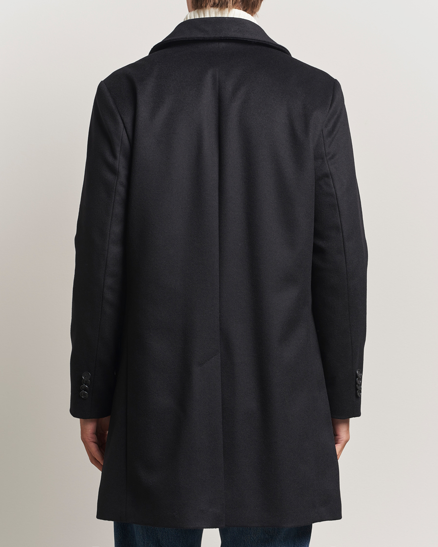 Men | Coats & Jackets | Tiger of Sweden | Aleric Wool/Cashmere Stand Up Coat Black