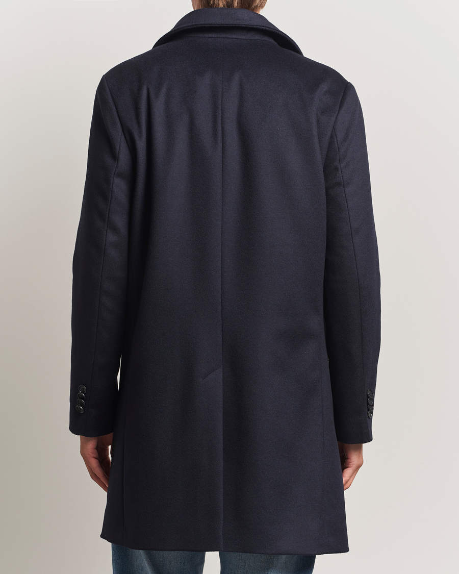 Men | Coats & Jackets | Tiger of Sweden | Aleric Wool/Cashmere Stand Up Coat Light Ink
