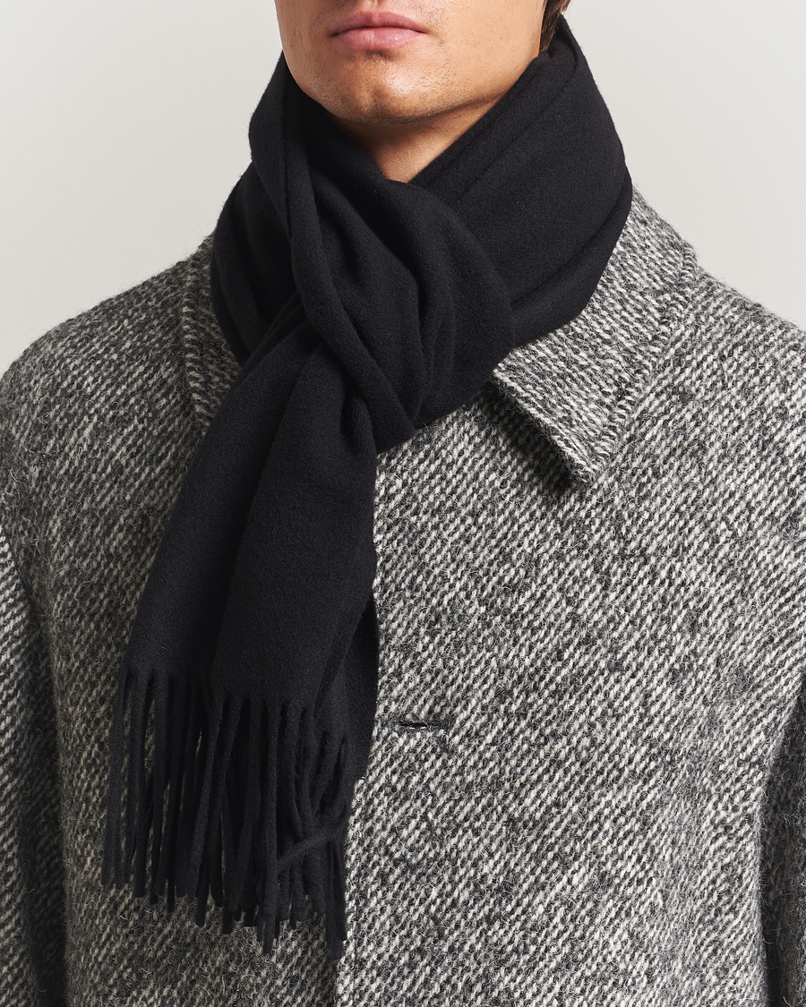 Men | Scarves | Tiger of Sweden | Sylan Wool Scarf Black