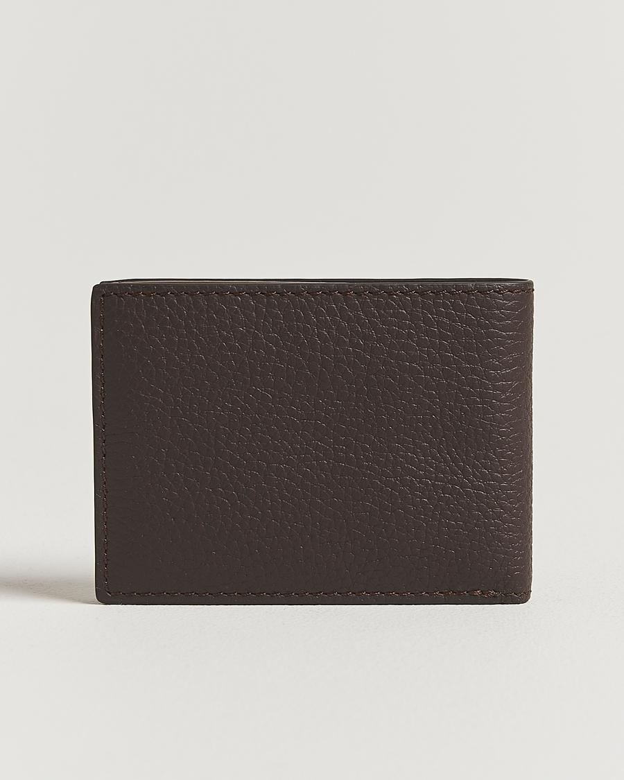 Men | Wallets | Tiger of Sweden | Wald Grainer Leather Wallet Dark Brown