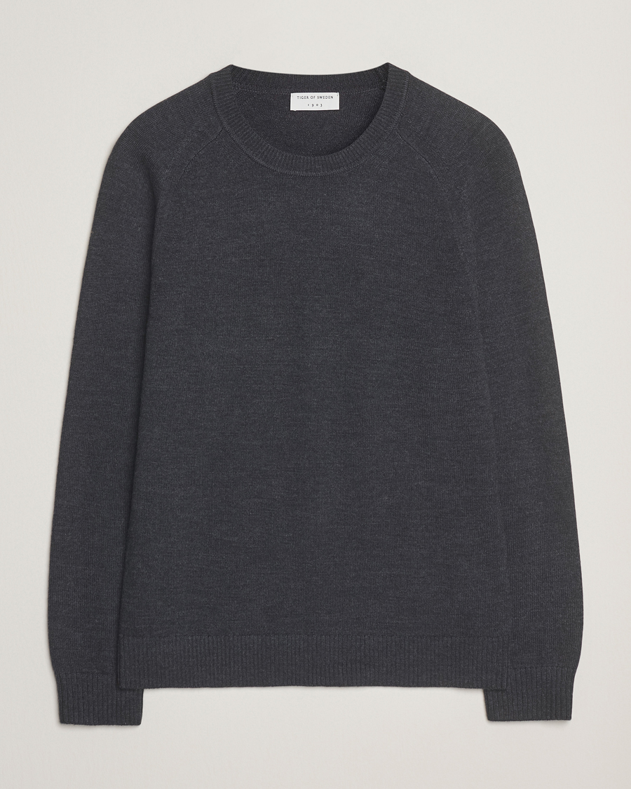 Men | Sweaters & Knitwear | Tiger of Sweden | Martin Merino Sweater Grey Street