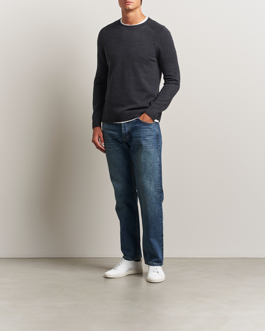 Men | Sweaters & Knitwear | Tiger of Sweden | Martin Merino Sweater Grey Street