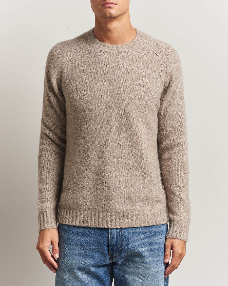 Men | Sweaters & Knitwear | Tiger of Sweden | Adryan Yak/Alpaca Knitted Sweater Stone