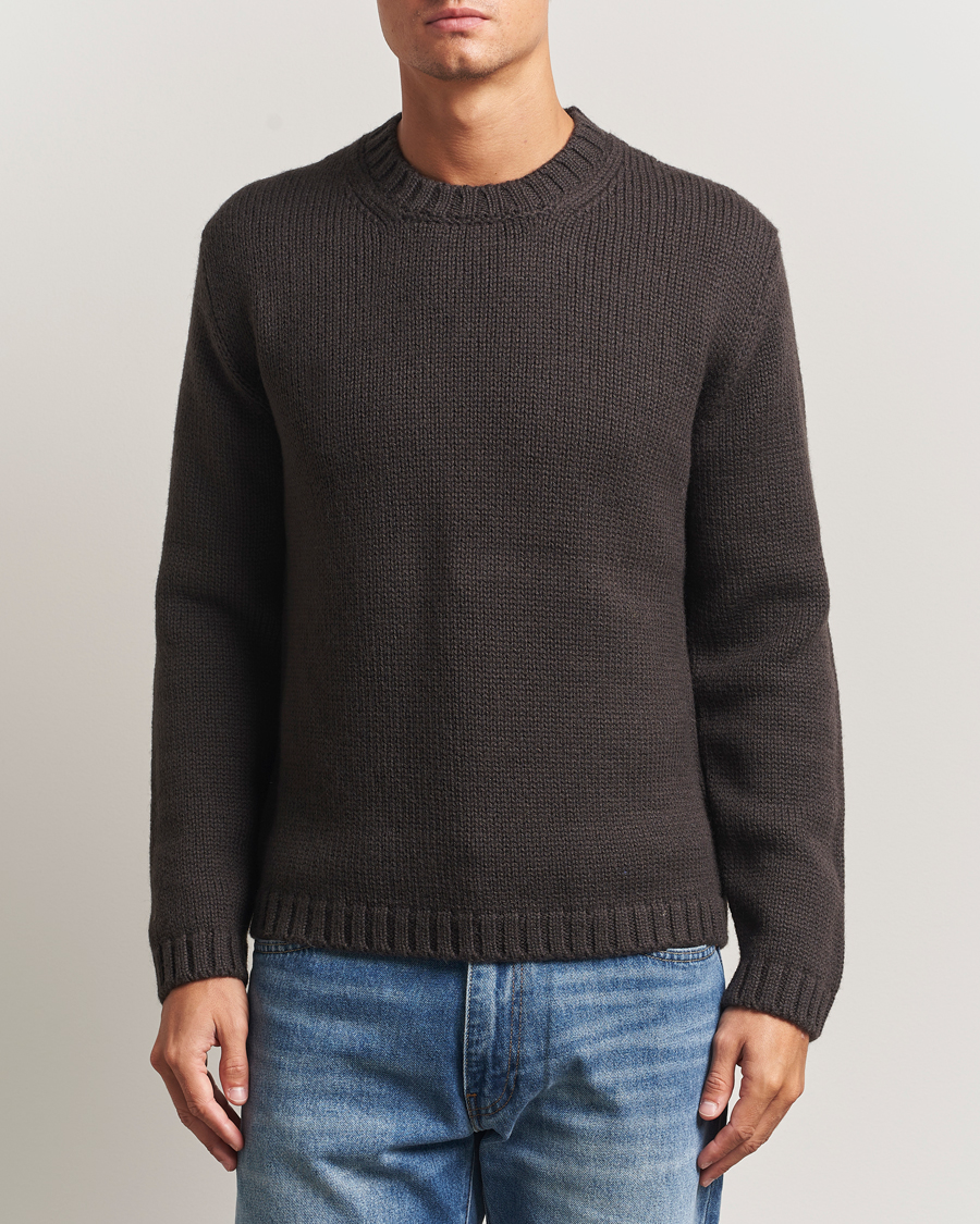 Men | Sweaters & Knitwear | Tiger of Sweden | Gregory Swedish Wool Knitted Sweater Triumph Steel