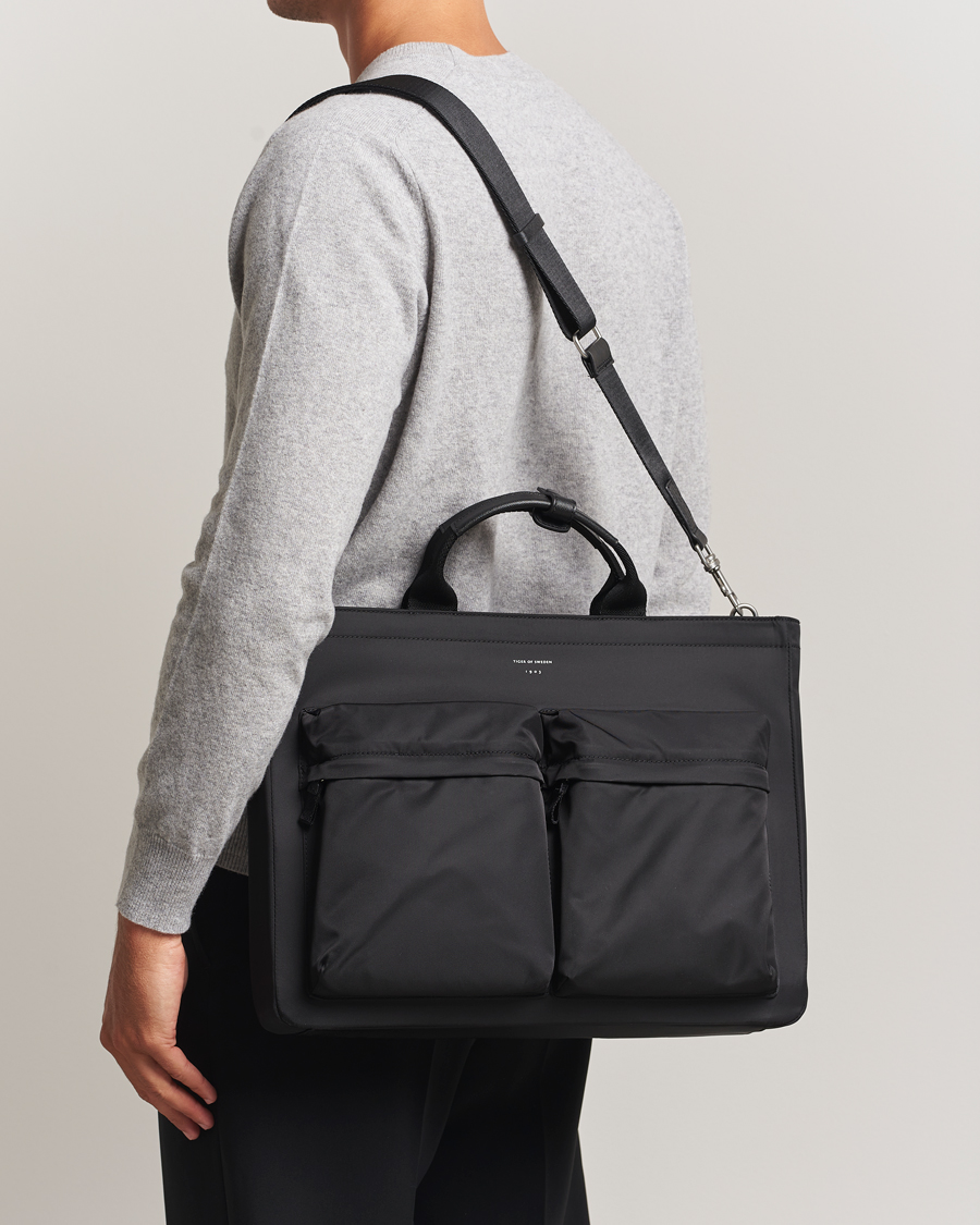 Men | Bags | Tiger of Sweden | Sonor Nylon Briefcase Black