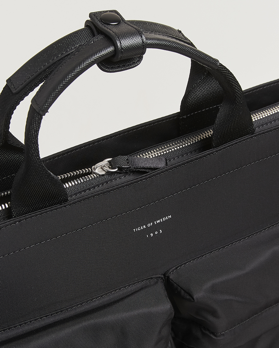 Men | Bags | Tiger of Sweden | Sonor Nylon Briefcase Black