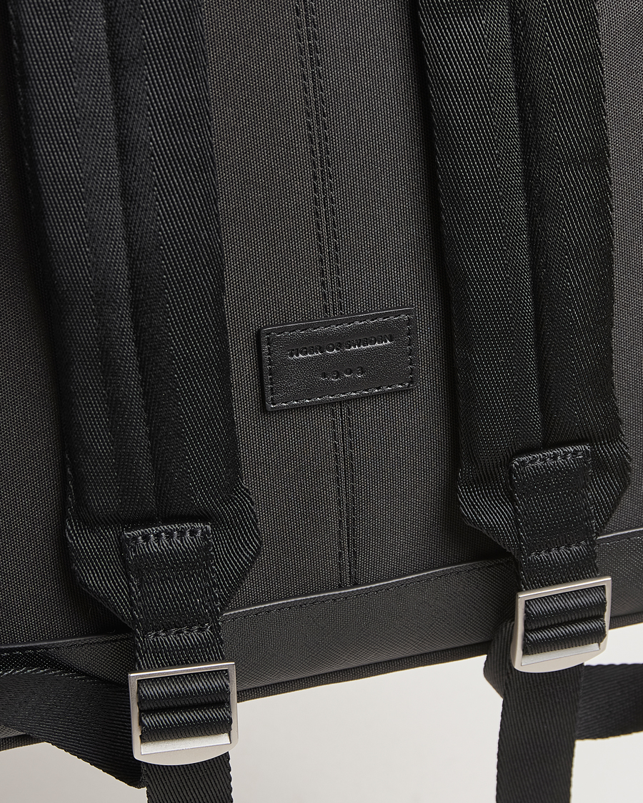 Men | Bags | Tiger of Sweden | Dorsu Nylon Backpack Black