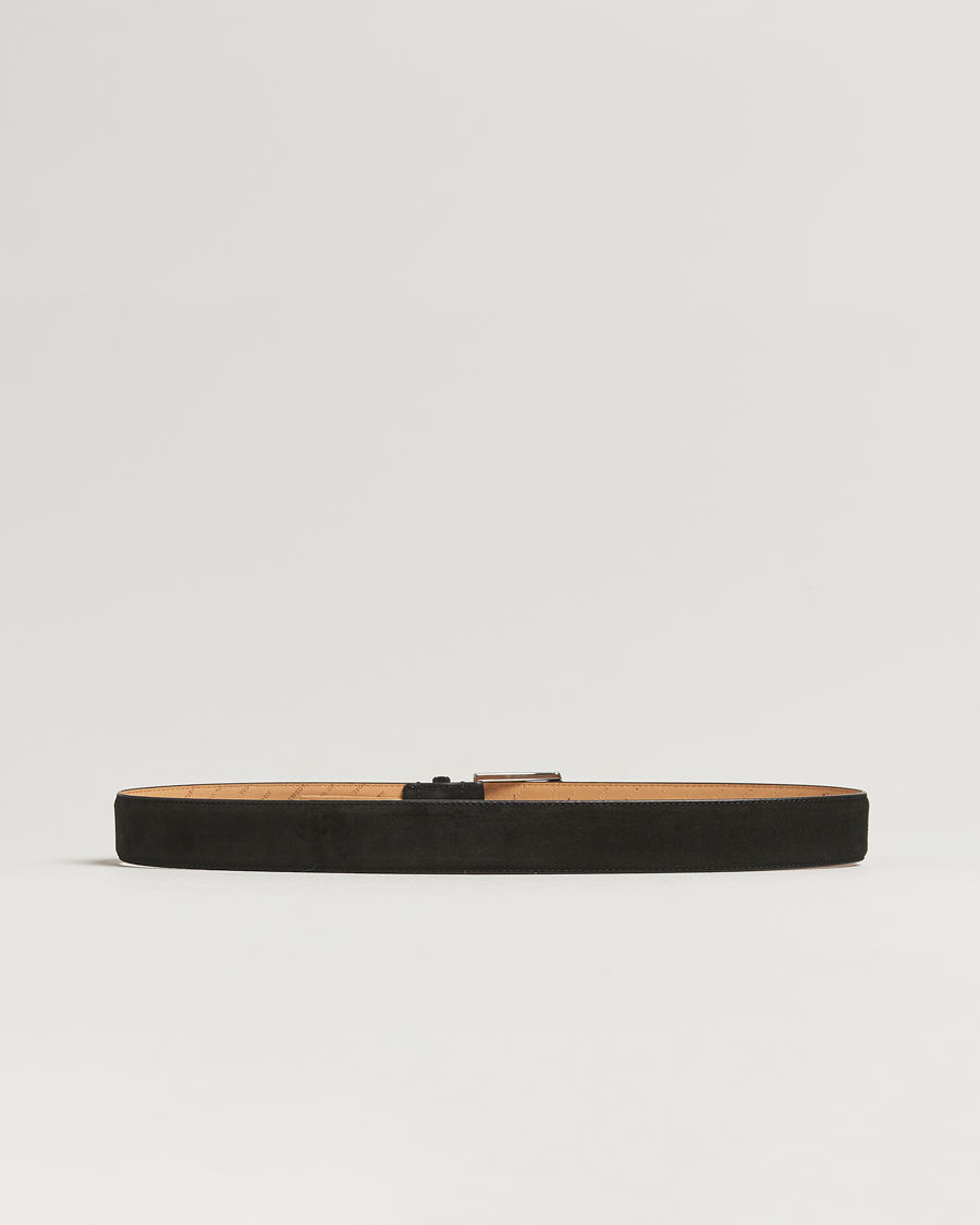 Men | Belts | Tiger of Sweden | Bergstroms Suede Belt Black