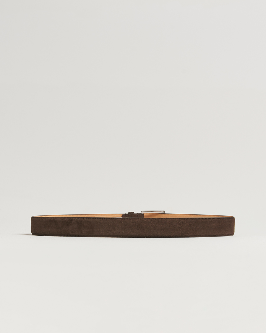 Men | Belts | Tiger of Sweden | Bergstroms Suede Belt Dark Brown