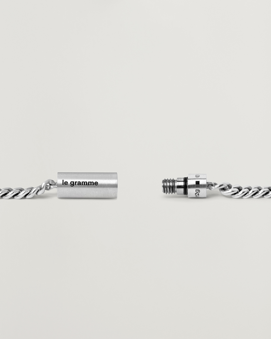 Men | Jewellery | LE GRAMME | Curb Chain Cable Bracelet Sterling Silver 12g
