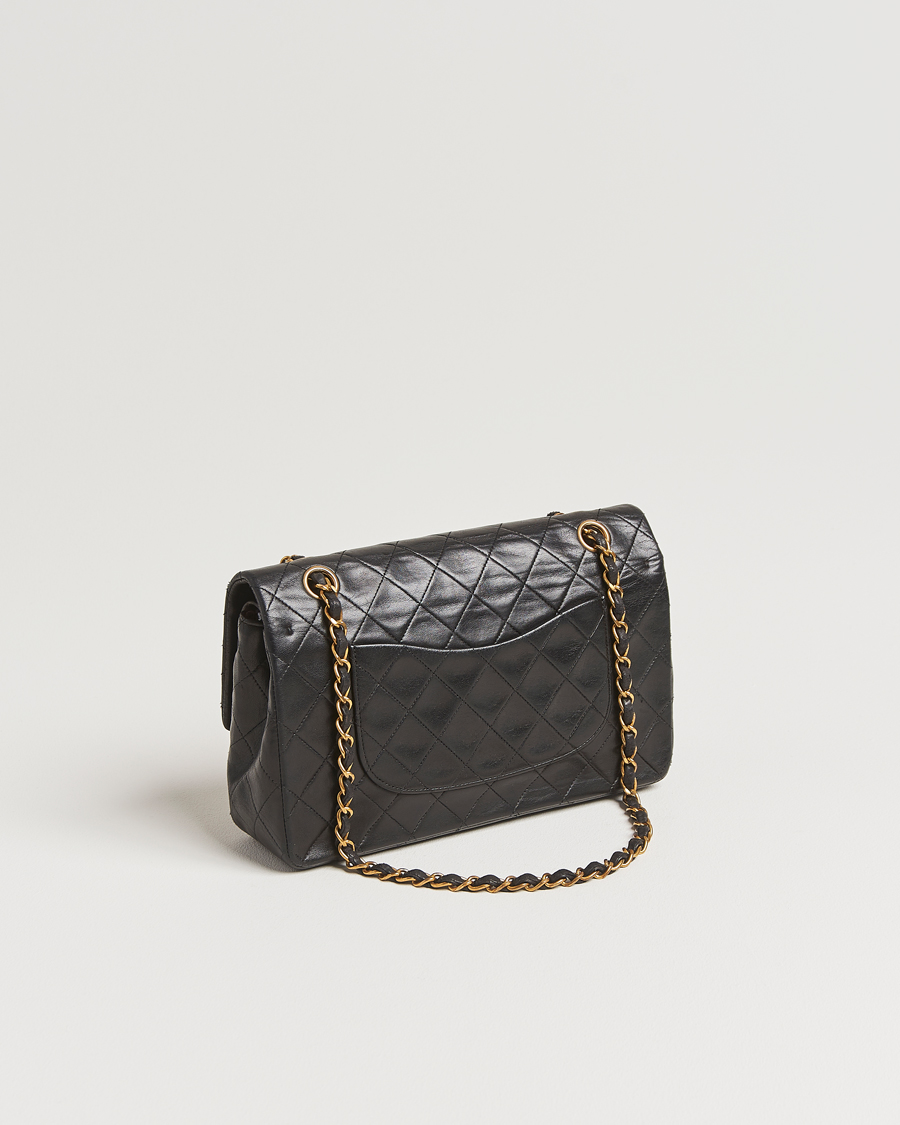 Men | Gifts for Her | Chanel Pre-Owned | Classic Double Flap Medium Lambskin Black