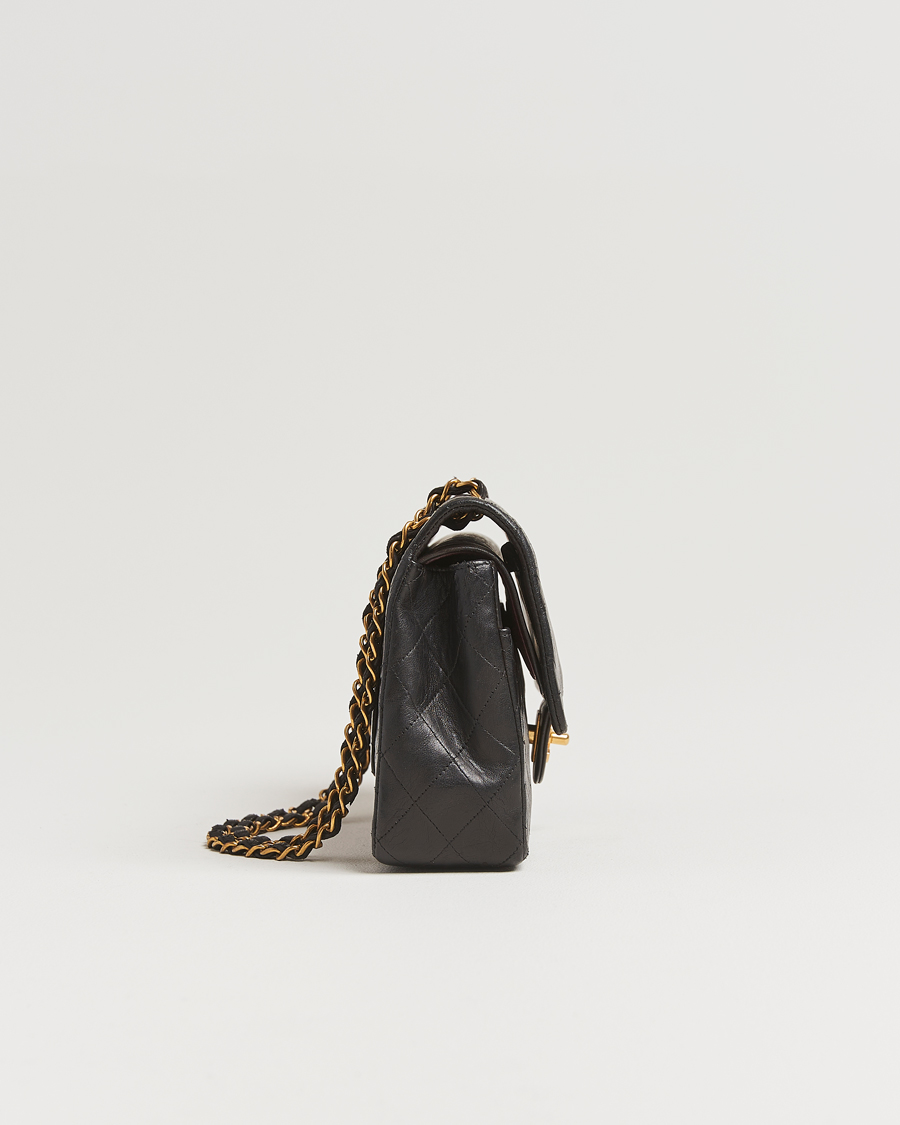 Men | Gifts for Her | Chanel Pre-Owned | Classic Double Flap Medium Lambskin Black