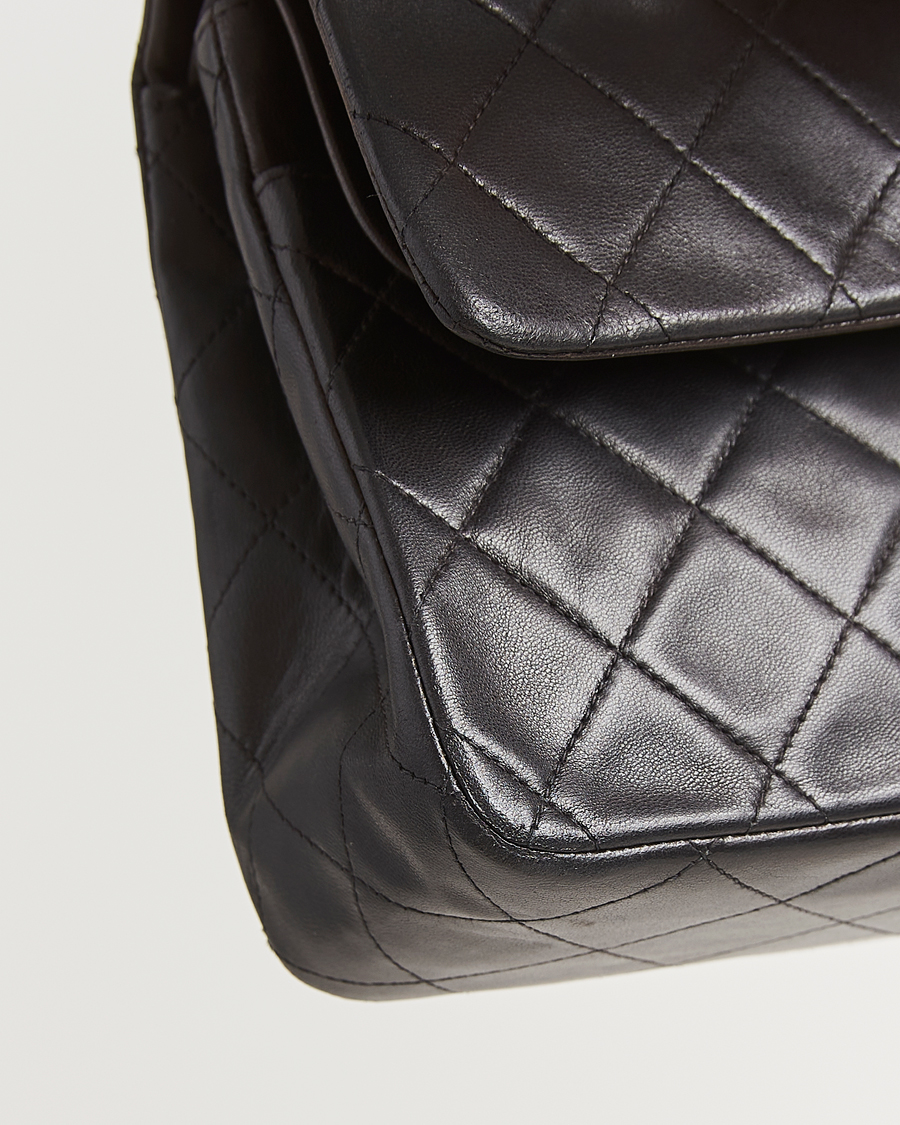 Men | Gifts for Her | Chanel Pre-Owned | Classic Double Flap Medium Lambskin Black